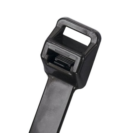 Panduit Cable Tie, 34-1/2 in L, 10 in Max Bundle Dia., Black, Nylon 6/6, 250 lb Strength, 100 PK PRT10EH-C0